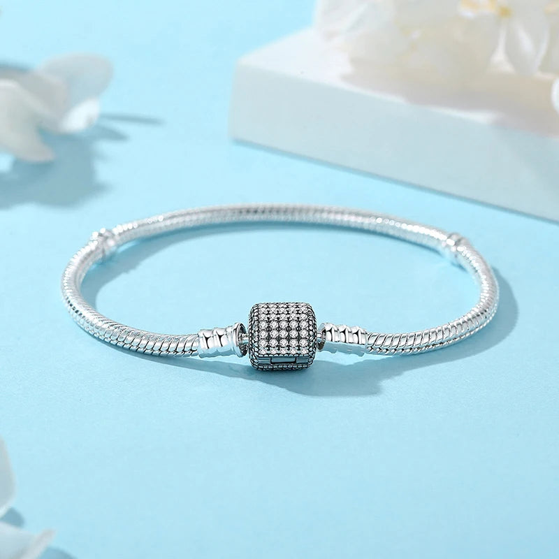 Bracelets originaux en argent Sterling 925 pour femmes, bijoux de luxe à faire soi-même