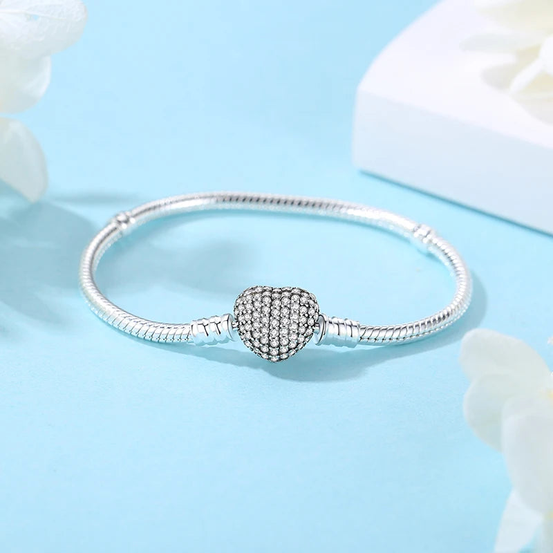 Bracelets originaux en argent Sterling 925 pour femmes, bijoux de luxe à faire soi-même